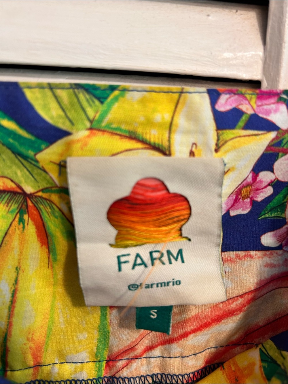 FARM Rio Multicolor Tropical Asymmetrical Ruffle Dress - Picture 2 of 4